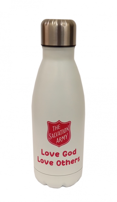 Drinks Bottle Red Shield Love God Love Others